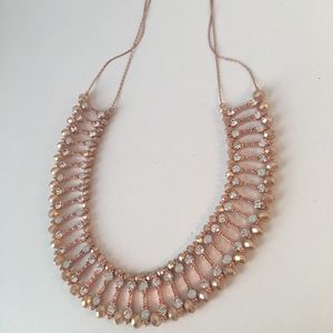 Rose gold statement necklace